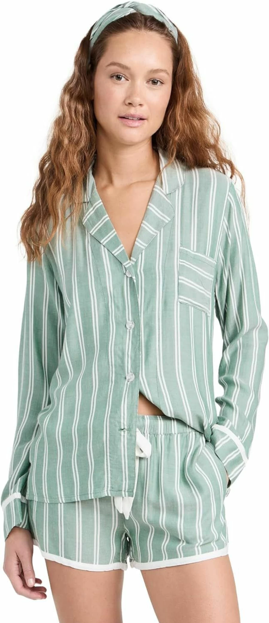 PJ Salvage Women's Striped Loungewear Pajama Set - Comfortable Sleepwear & Cozy PJS