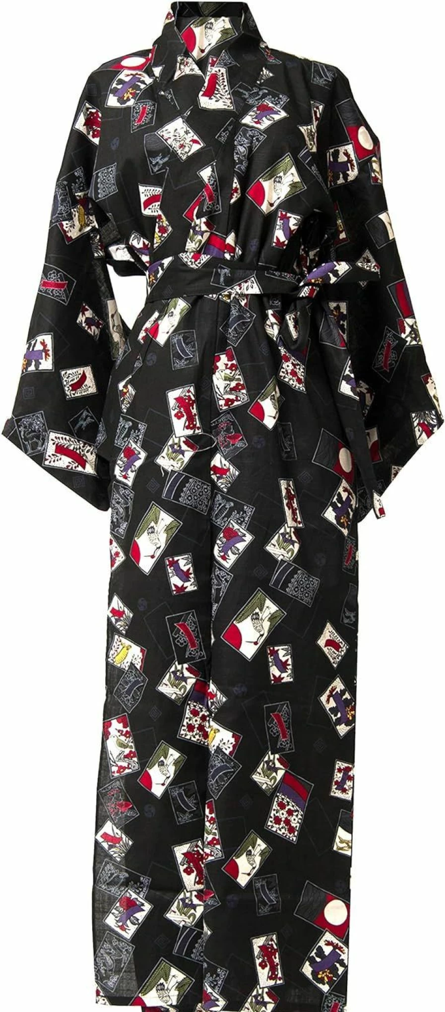 Dita Women's Traditional Japanese Yukata Robe Set - Kyoto Style Casual Kimono with Easy Wearing Kawaii Design