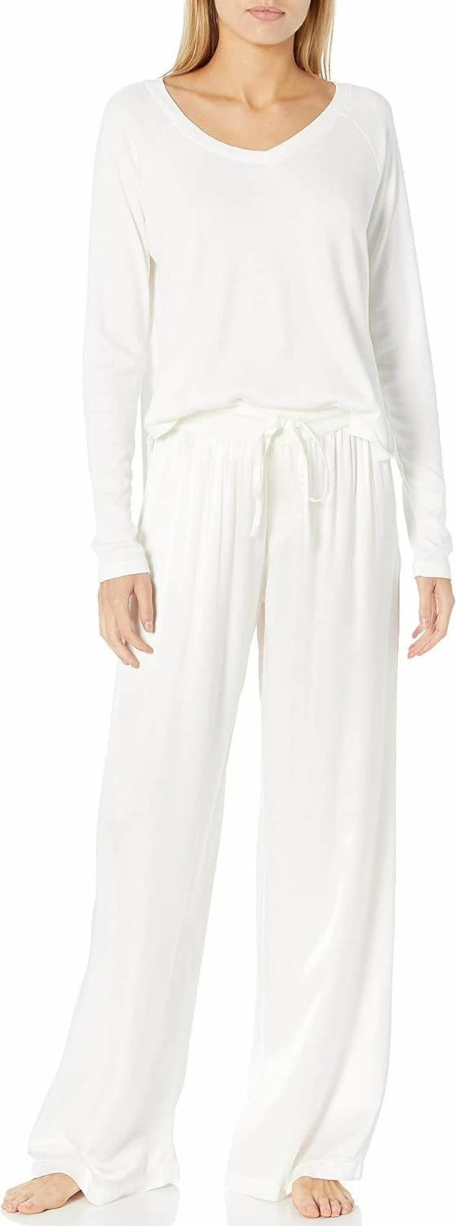 PJ Harlow Women's Jolie Satin Pant - High-Waisted Comfortable Lounge Pants for Women