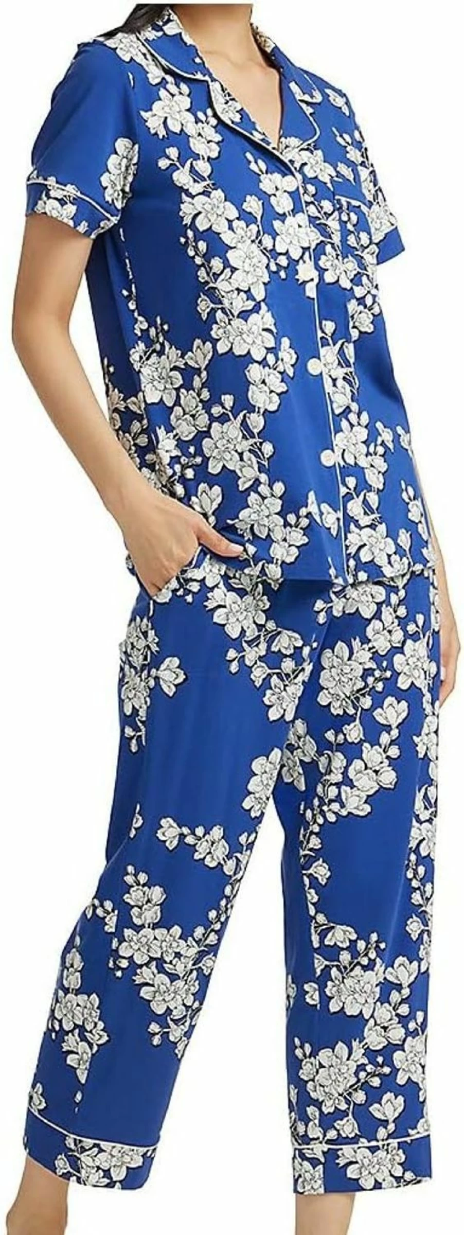"BedHead Pajamas Women's Short Sleeve Cropped PJ Set - Soft Cotton Spandex Sleepwear"