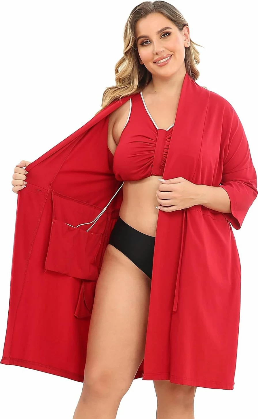 Post-Surgery Mastectomy Bra with Drain Pockets | Breast Cancer Recovery Robe | JANE'S CUTIE