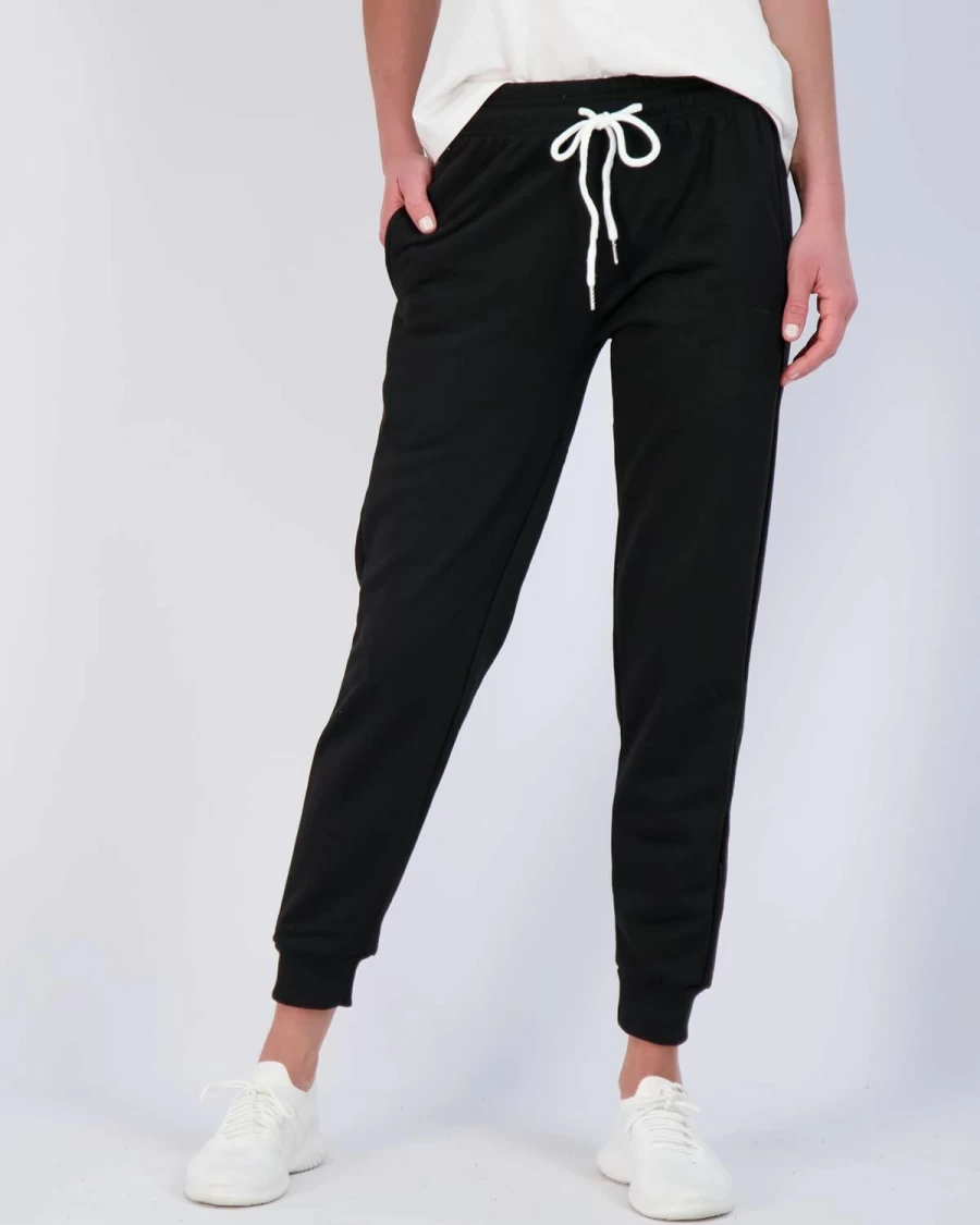 Real Essentials Women's Plus Size 3-Pack Ultra-Soft French Terry Joggers - Comfortable Cotton Lounge Pants