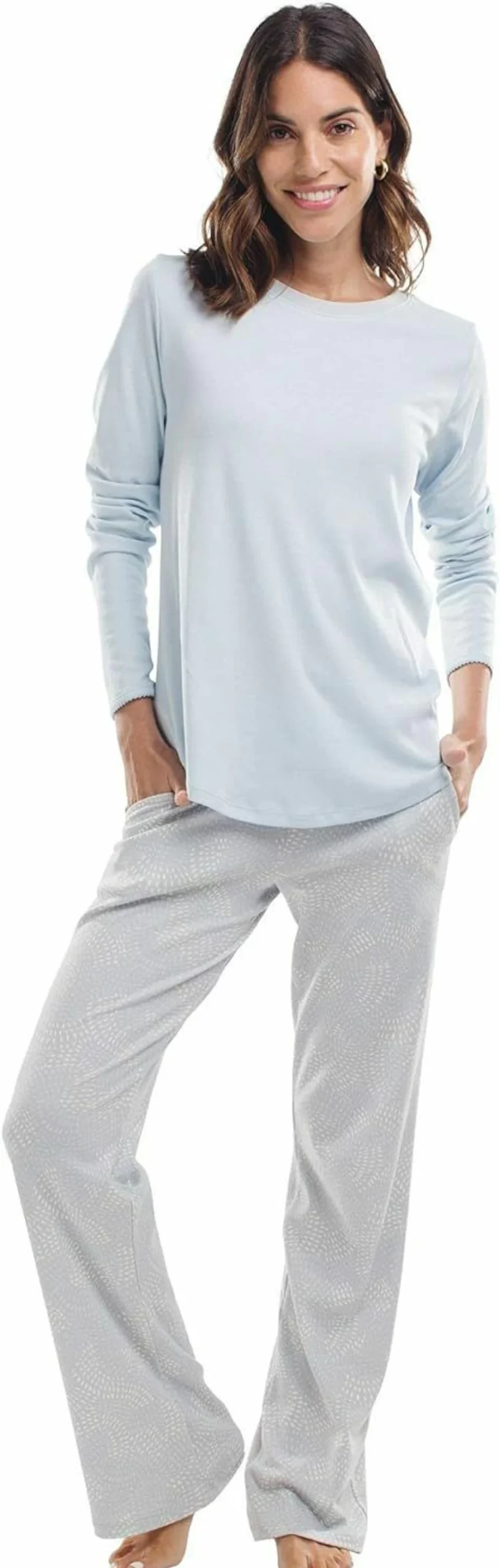 "Jijamas Women's Pima Cotton Pajama Set - Ultra Soft Sleepwear for Weekend Comfort"
