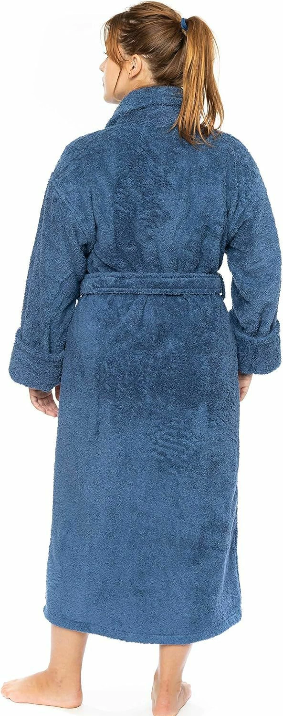 "Classic Turkish Towels Premium Unisex Bathrobe - 100% Turkish Cotton, Soft Plush Terry Cloth Robe for Men & Women"
