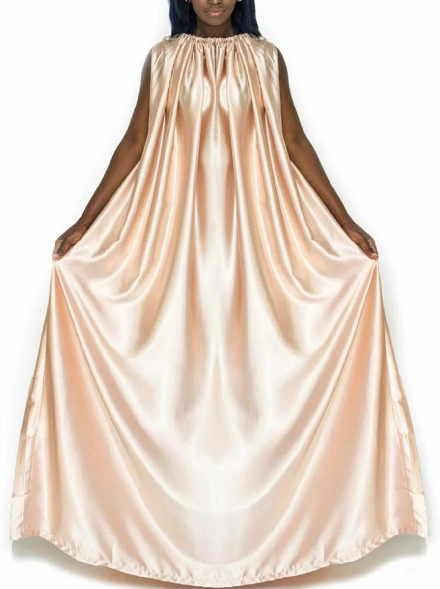 BODY&FIT Champagne Steam Gown - Luxurious Spa & Sauna Robe, Eco-Friendly Soft Fabric, Full Body Cover Bathrobe for Women & Men