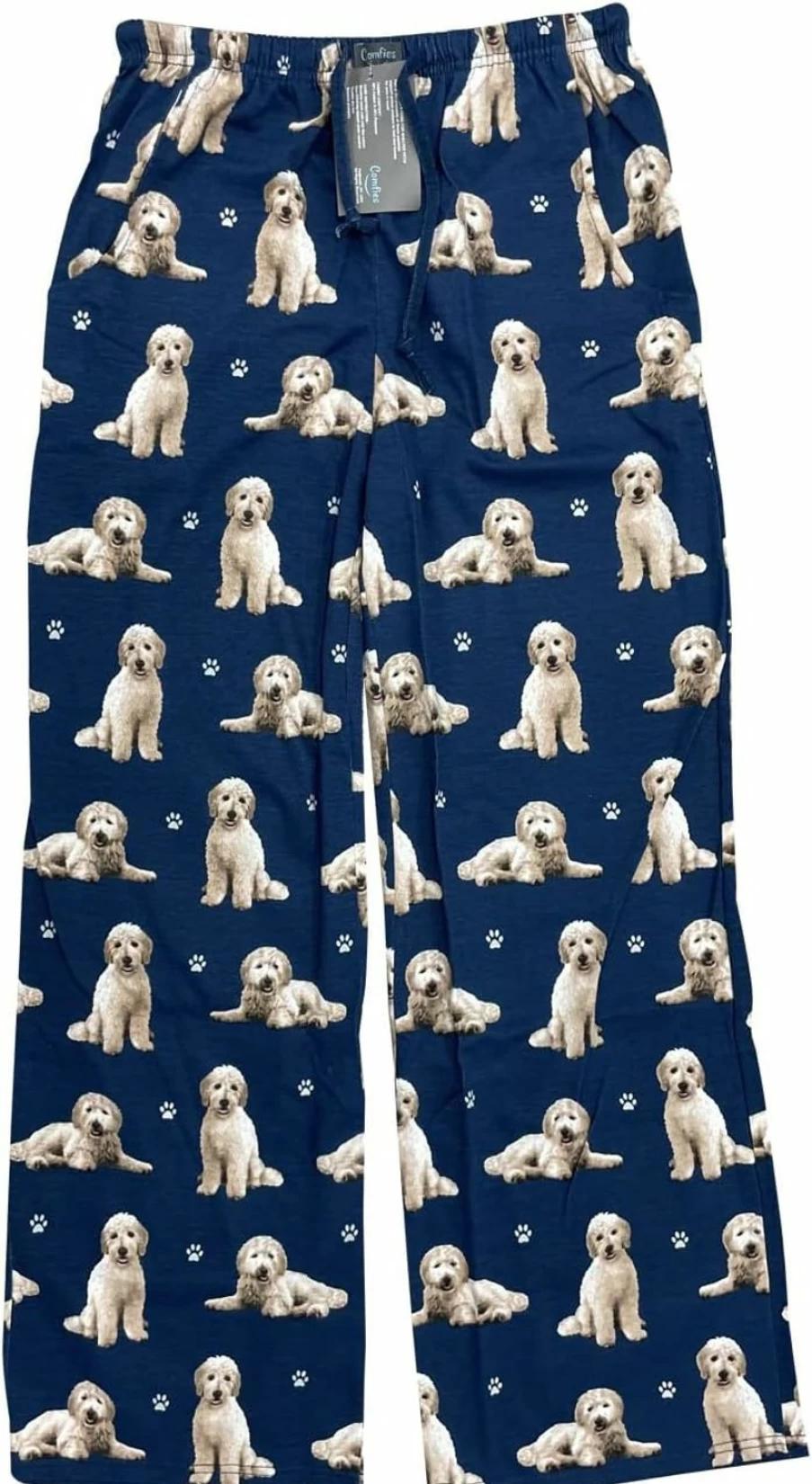 Comfies Super Soft Goldendoodle Pajama Pants - Lightweight Cotton Blend Lounge Pants for Men & Women, Cozy Gift for Dog Lovers