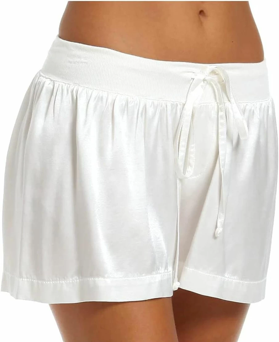 PJ Harlow Women's Mikel Satin Boxer Shorts - Luxurious High-Waisted Comfort Underwear