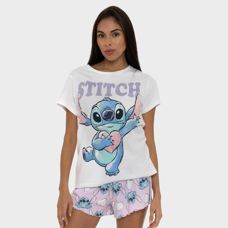 Disney Lilo & Stitch Women's Pajama Set - Soft Sleepwear for Ladies in Sizes S-XXL