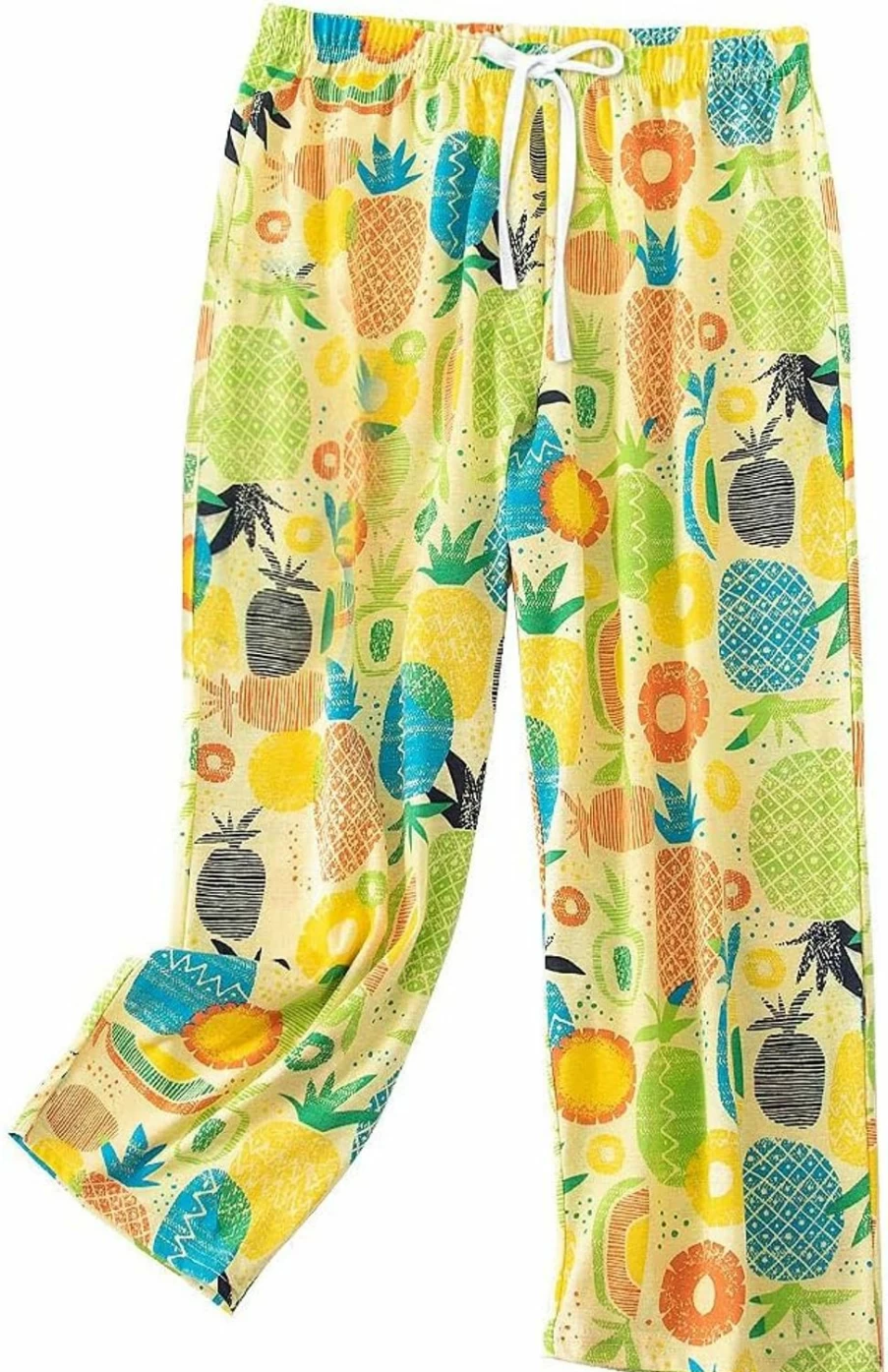 ENJOYNIGHT Women's Casual Capri Pajama Pants - Soft Lounge Sleepwear with Stylish Print
