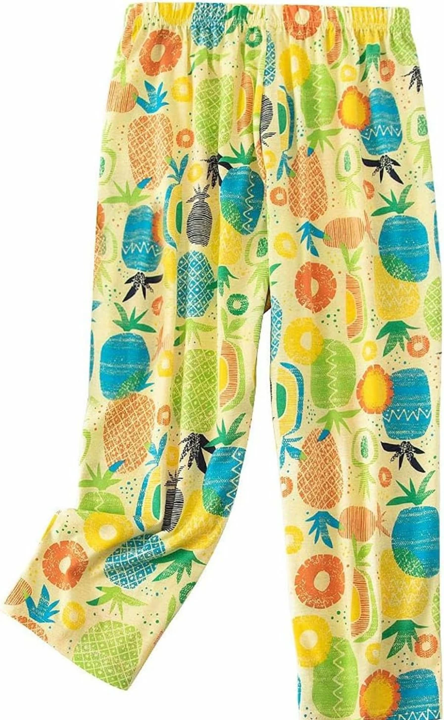 ENJOYNIGHT Women's Casual Capri Pajama Pants - Soft Lounge Sleepwear with Stylish Print