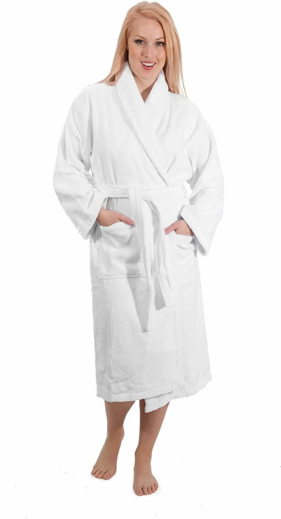 "Classic Turkish Towels - Premium 100% Turkish Cotton Unisex Bathrobe, Ultra Soft & Absorbent Terry Cloth, Luxury Hotel & Spa Quality"