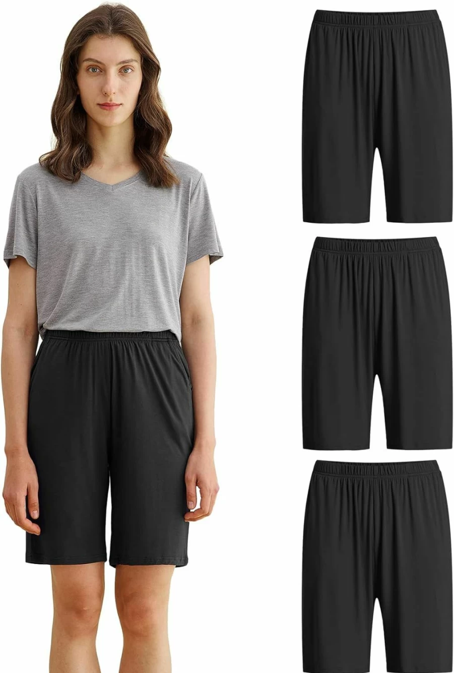Latuza Women's Soft Sleep Shorts - Comfortable Pajama Shorts for Women