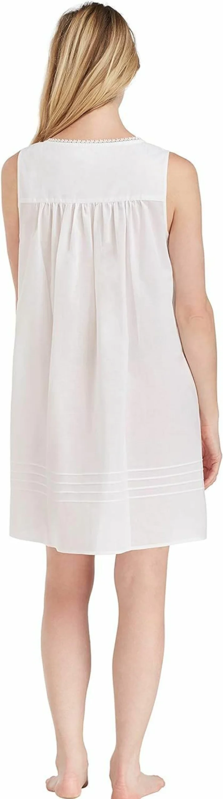 Eileen West Floral Embroidered Lawn Chemise Nightgown - Elegant Poetic Sleepwear for Women