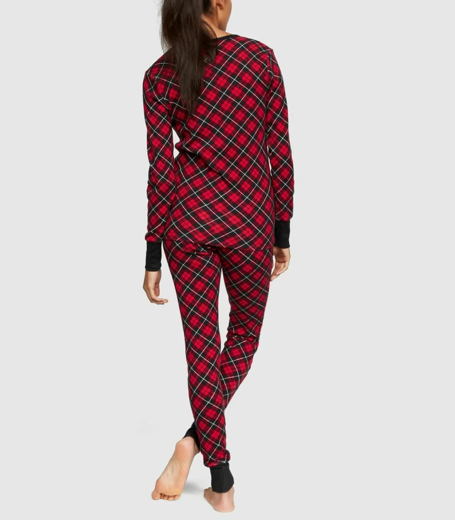 Victoria's Secret Women's Thermal Pajama Set Long Sleeve Sleepwear Comfortable Winter Nightwear XS-XXL