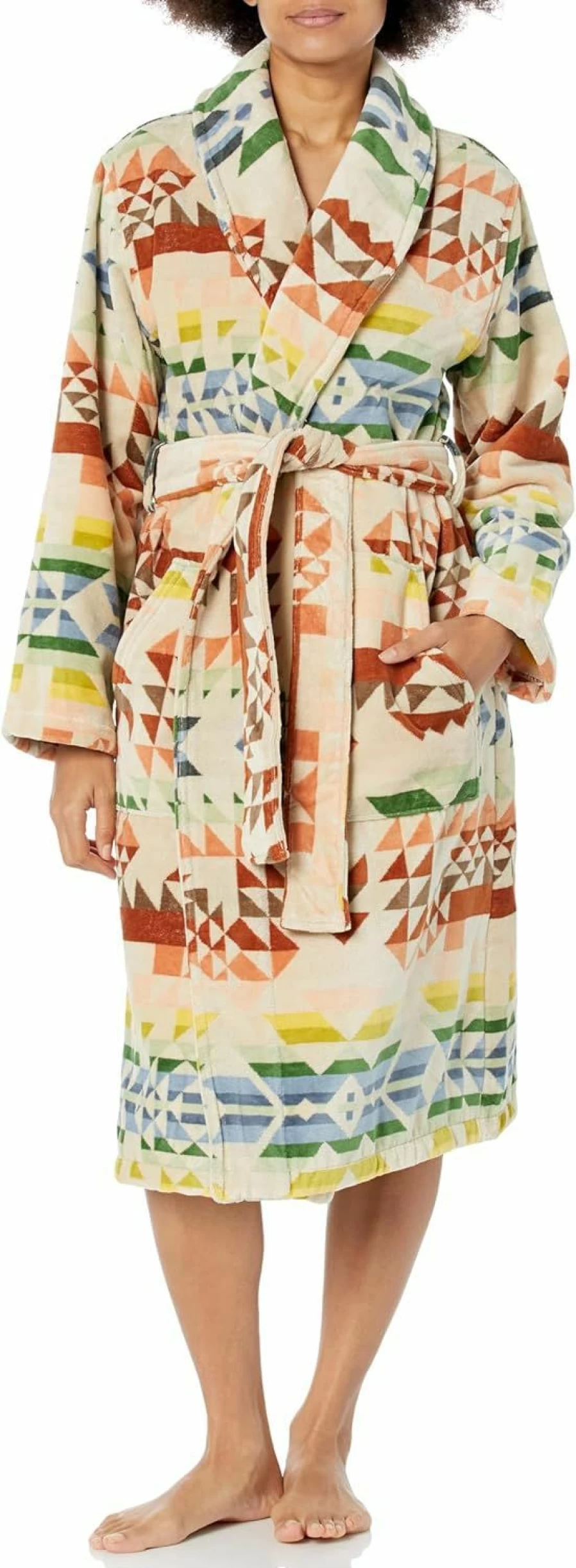Pendleton Women's Luxurious Terry Cloth Robe with Looped Detail