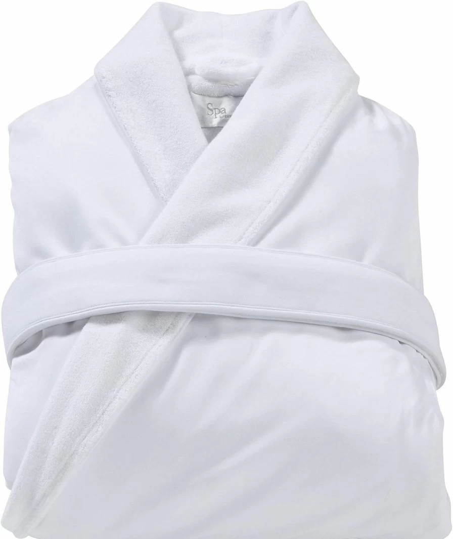 Kassatex Women's Luxury Spa Robe - Soft Silver Sage Bathrobe for Relaxation, Sizes S-M