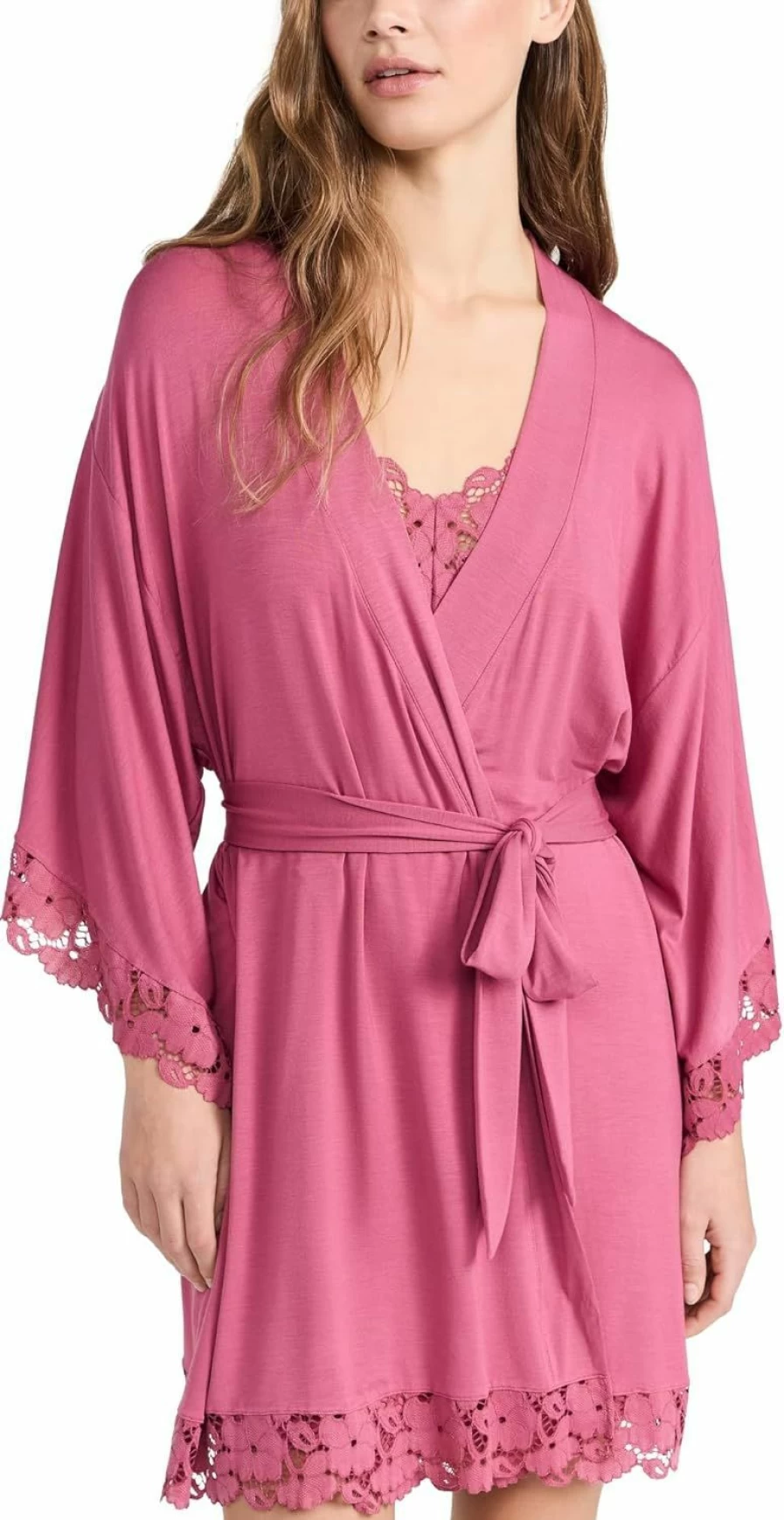 Eberjey Women's Naya Robe - Soft Long Sleeve Loungewear Kimono for Comfort & Relaxation