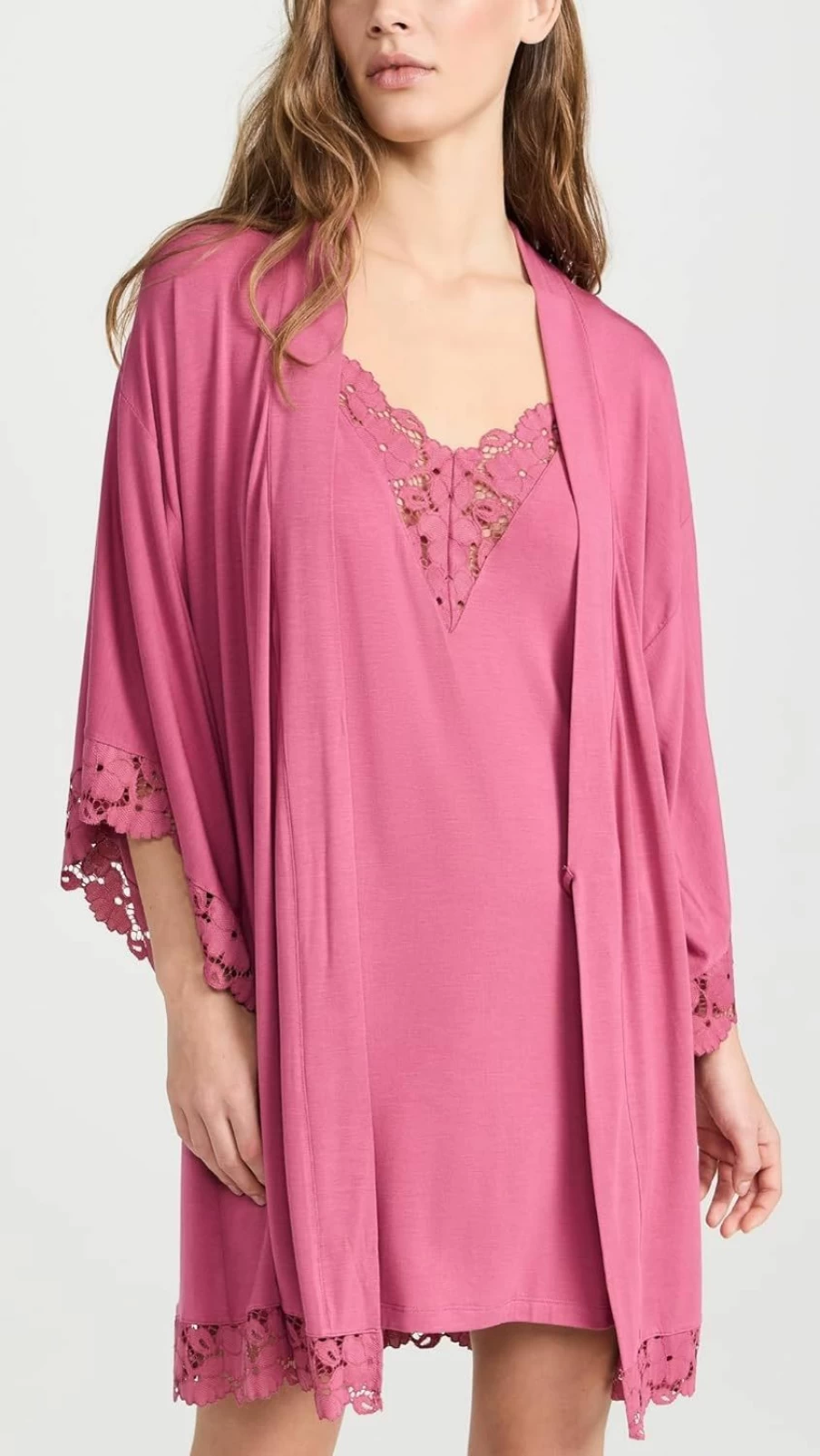 Eberjey Women's Naya Robe - Soft Long Sleeve Loungewear Kimono for Comfort & Relaxation