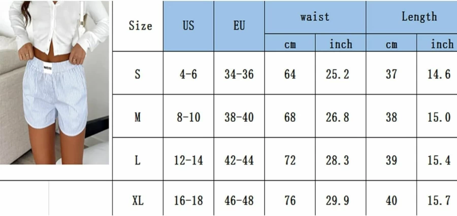 Ynocfri Women's Y2K Plaid Sleep Shorts - Elastic Waist Lounge Pajama Bottoms & Casual Boxer Shorts