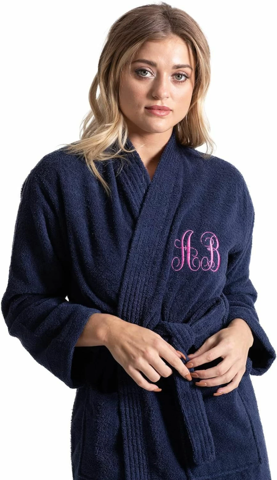 "Turkuoise Women's 100% Cotton Turkish Terry Kimono Bathrobe – Soft & Absorbent Towel Robe"