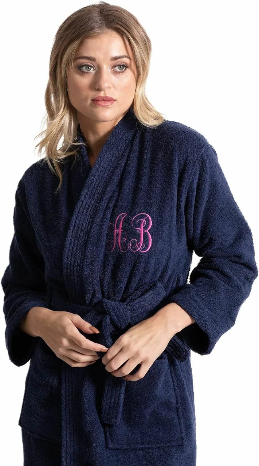 "Turkuoise Women's 100% Cotton Turkish Terry Kimono Bathrobe – Soft & Absorbent Towel Robe"